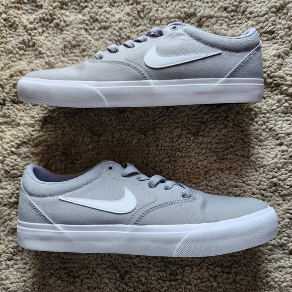 Nike Charge Solarsoft SB Wolf Grey White Brand New Sz 9 - Picture 2 of 10